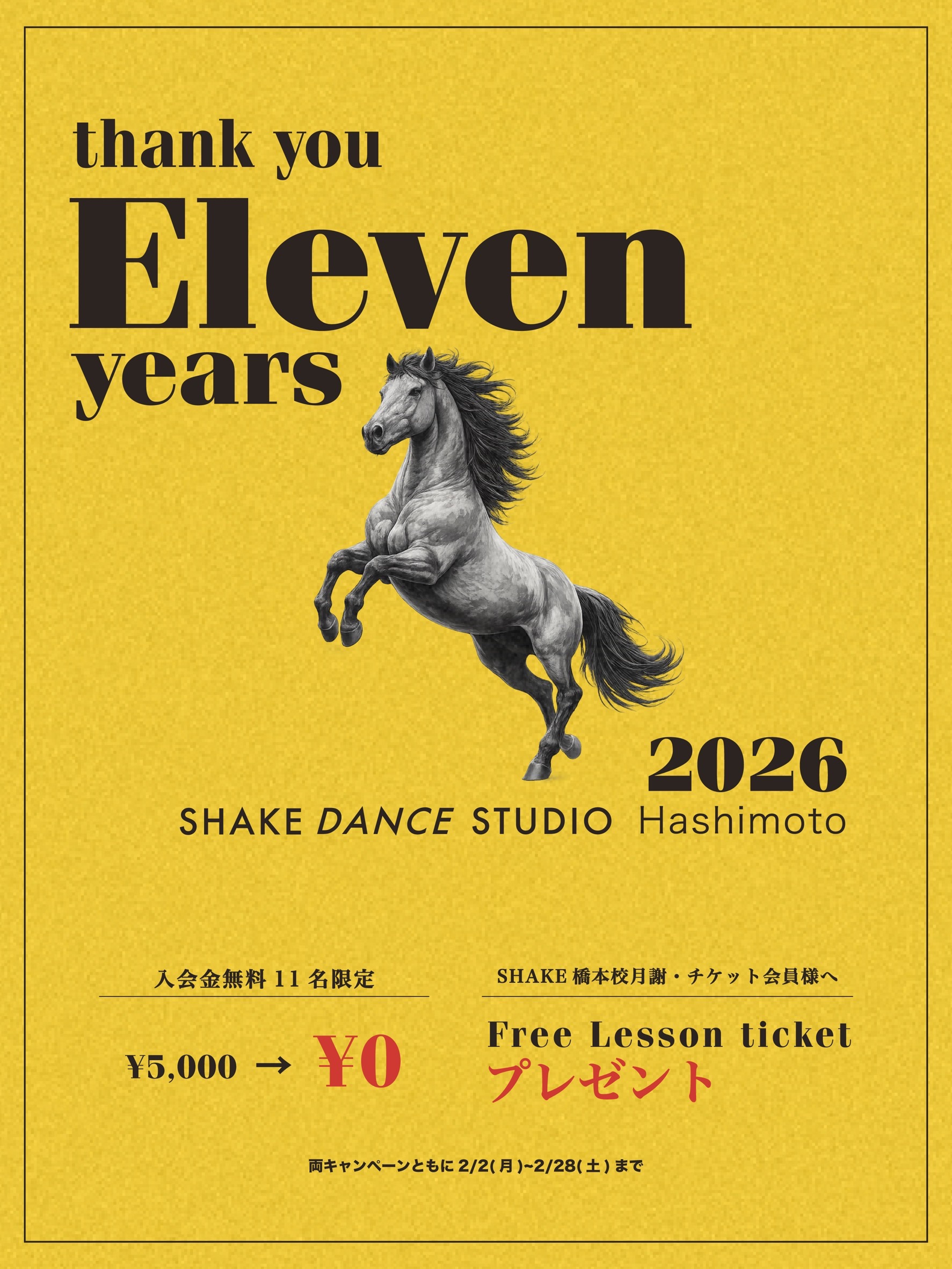 橋本校11周年キャンペーン